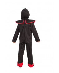 Ninja costume for kid with stretch fabric jacket, trousers