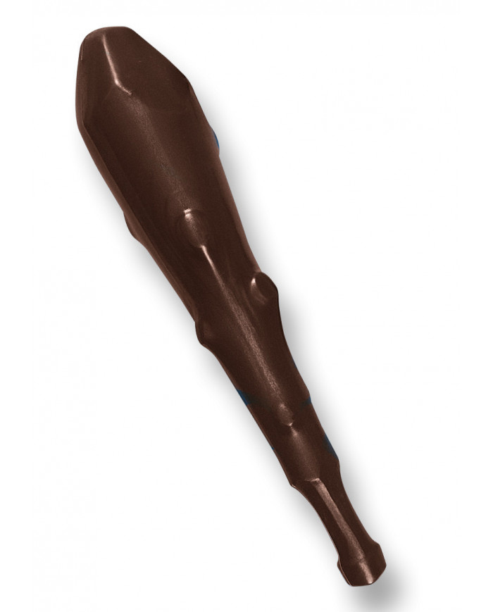 Clava gigante de unos 68 cm de largo con etiqueta colgante/etiqueta