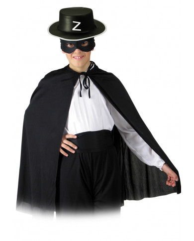 Ensemble déguisement chevalier noir (chapeau, cape, masque, fâche) Ensemble déguisement chevalier noir (chapeau, cape, masque, fâche)