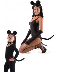 Mouse Set (Headband W/Ears, Tail And Bow) In Pb W/Insert Card