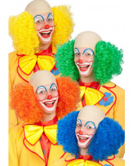 Calotta da clown in colori assortiti: verde, giallo, blu e Calotta da clown in colori assortiti: verde, giallo, blu e