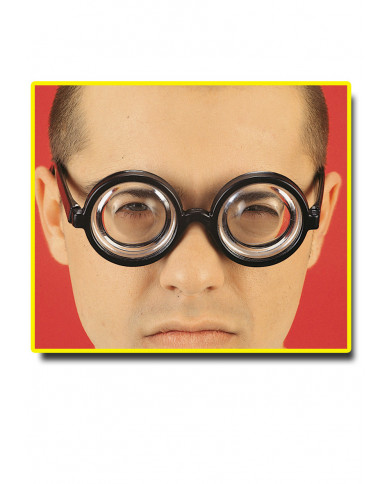 Brille mit dicken Gläsern in Beutel mit Aufhänger Brille mit dicken Gläsern in Beutel mit Aufhänger