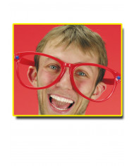 Gafas gigantes sin lentes en bolsa con solapa de cartón