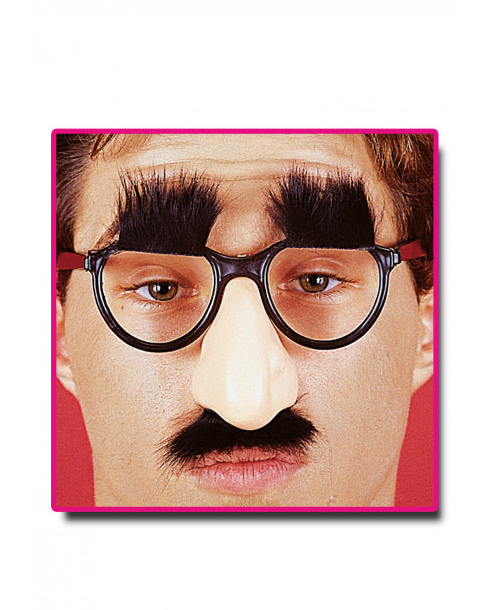 Glasses W/Nose,Moustaches And Eyebrows In Pbh