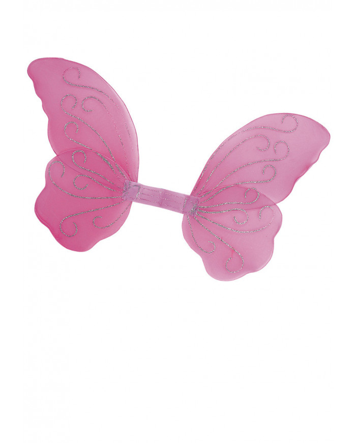 Ailes papillon roses, hauteur 50x70 cm environ dans une pochette avec