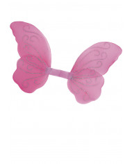 Ailes papillon roses, hauteur 50x70 cm environ dans une pochette avec