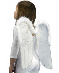 Angel Wings W/Marabout In Pbh, H.Cm.48X42 Angel Wings W/Marabout In Pbh, H.Cm.48X42