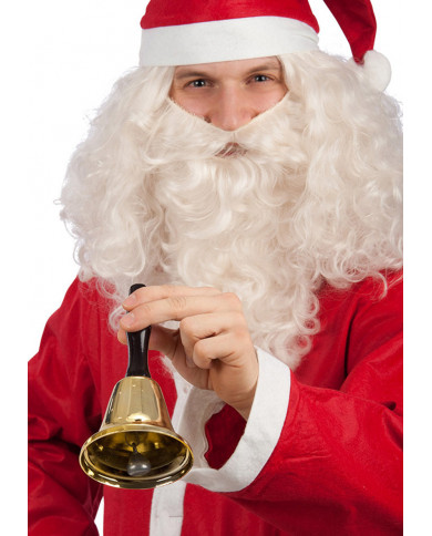 Cloche luxe Père Noël en métal dans une boîte Cloche luxe Père Noël en métal dans une boîte