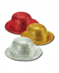 Gorra pequeña con purpurina de plástico de colores surtidos con