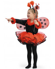 Chenille And Tulle Costume W/Marabout Decorations, Headband, Wand