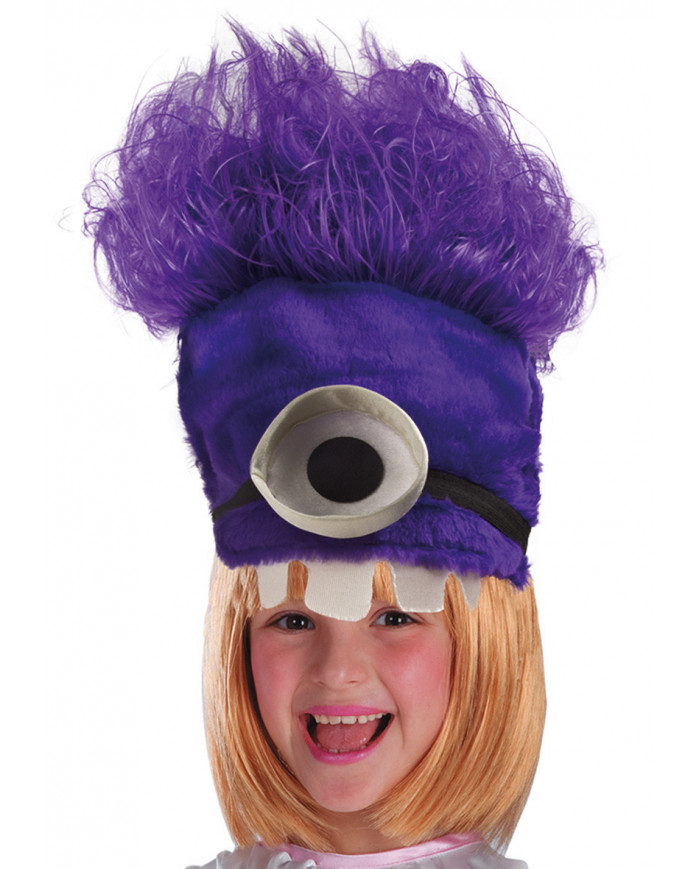 Purple plush hat