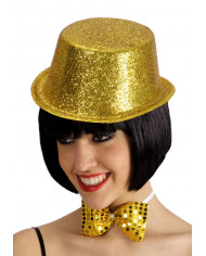 Glitter Cylinder Gold Color