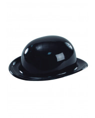 Sombrero hongo negro de plástico con etiqueta colgante/etiqueta