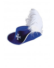 Blue Hat W/Ostrich Feather Blue Hat W/Ostrich Feather
