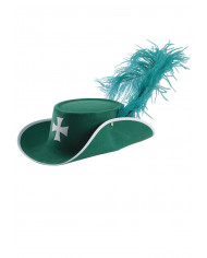 Green Hat W/Ostrich Feather