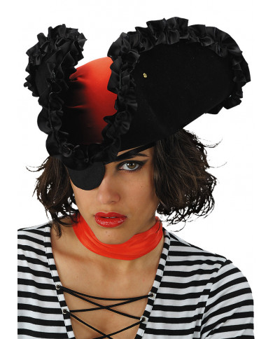 SET PIRATA BANDANA ROSSA E BENDA COPRI OCCHIO NERO CON TESCHIO PER  TRAVESTIMENTI DI CARNEVALE HALLOWEEN COD 16057 GUIRCA - Parole e Pensieri