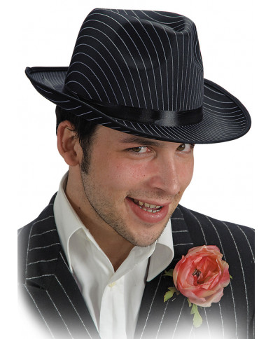 Satin And Felt Al Capone Hat, Ass.Adult Sizes