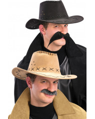 Fake Leather Country Hat, 2 Ass.Col.