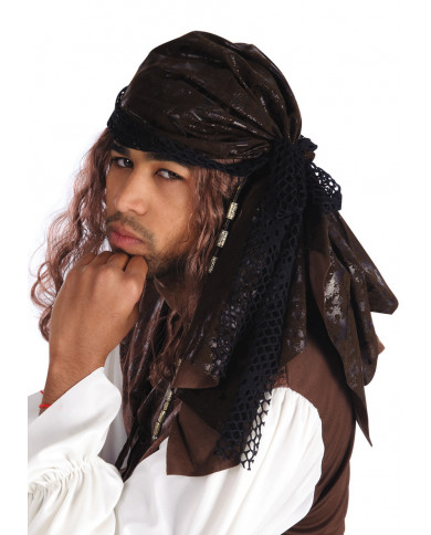 Bandana da pirata, adulto, realizzata in morbido tessuto Bandana da pirata, adulto, realizzata in morbido tessuto
