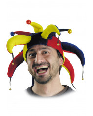 Gorro comodín de terciopelo con etiqueta colgante/etiqueta