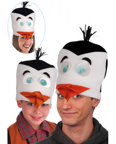 Penguin pile hat, useful accessory to perfect your Carnival Penguin pile hat, useful accessory to perfect your Carnival