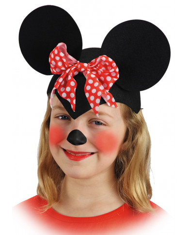 Mäusefräulein-Kappe für Mädchen aus Filz mit Pappschild/Etikett Mäusefräulein-Kappe für Mädchen aus Filz mit Pappschild/Etikett