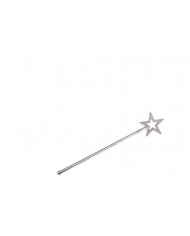 Silver wand with rhinestones for bright fairies with immense