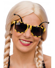 Lunettes abeille sur papier cartonné