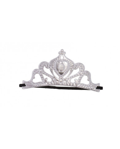 Princess gold crown in fabric that is worn as a band thanks to
