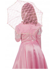 Umbrella in pink lace, diameter cm. 54. A fantastic accessory