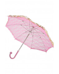 Umbrella in pink lace, diameter cm. 54. A fantastic accessory
