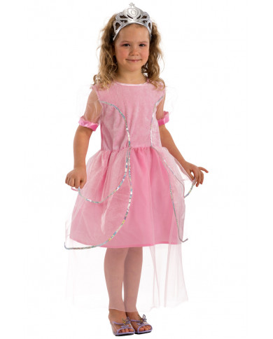 Velvet dress with taffetas and veil for children. Ideal as a