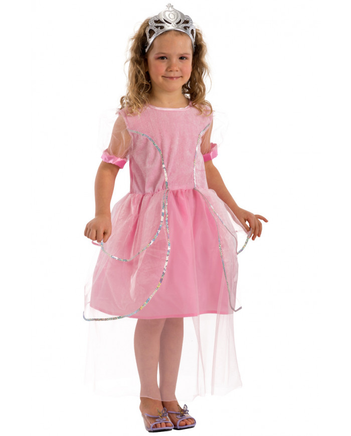 Velvet dress with taffetas and veil for children. Ideal as a