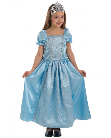 Satin dress with glittered veil for children. Ideal as a