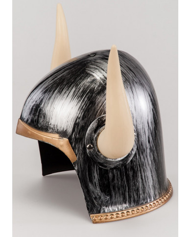Adult Complete Medieval Helmet With Horns And Back Cover Adult Complete Medieval Helmet With Horns And Back Cover