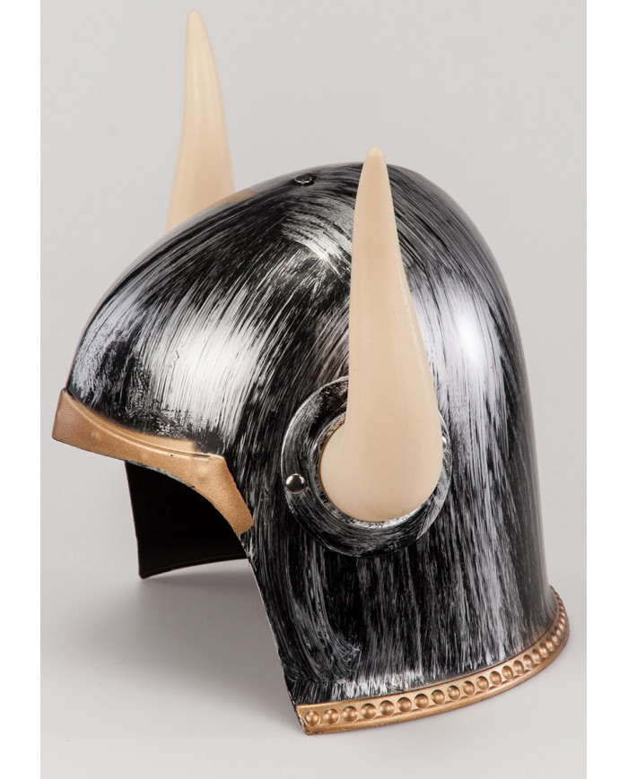 Adult Complete Medieval Helmet With Horns And Back Cover Adult Complete Medieval Helmet With Horns And Back Cover