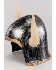 Adult Complete Medieval Helmet With Horns And Back Cover Adult Complete Medieval Helmet With Horns And Back Cover