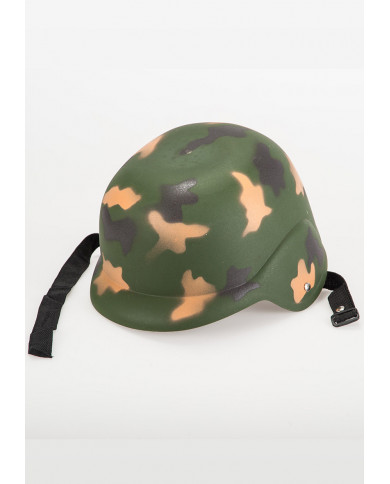 Casco militar con mentonera con etiqueta colgante/etiqueta Casco militar con mentonera con etiqueta colgante/etiqueta