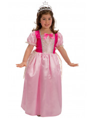 Satin stretchy dress with glittered veil for children. Ideal as
