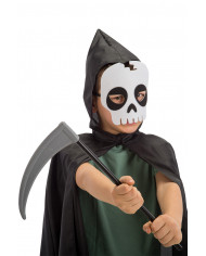 Plastic sickle length cm.4 to complete a Halloween disguise.