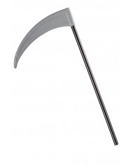 Plastic sickle length cm.4 to complete a Halloween disguise.
