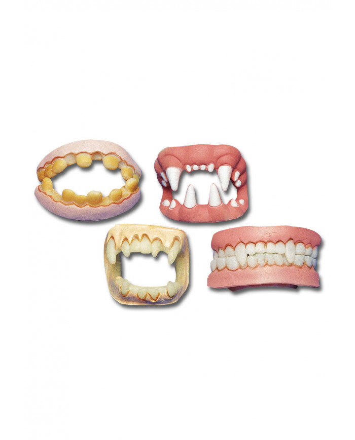 Doppeltes Gebiss verschiedene Modelle in Sichtverpackung