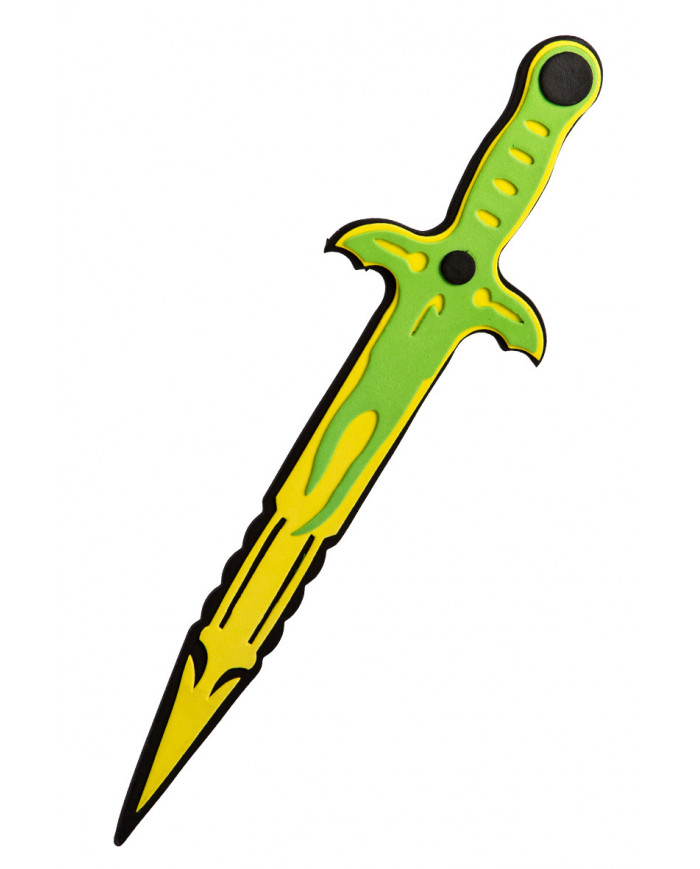 Green and yellow sword, long cm.42 in eva, soft and light