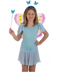 Multicolor butterfly set composed of wings cm. 4 x5, headband