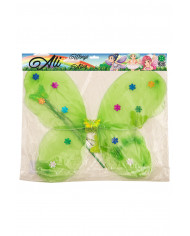 Green butterfly set composed of wings cm. 38x49, headband and
