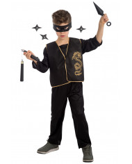Set consisting of waistcoat, 5 weapons and mask for a disguise