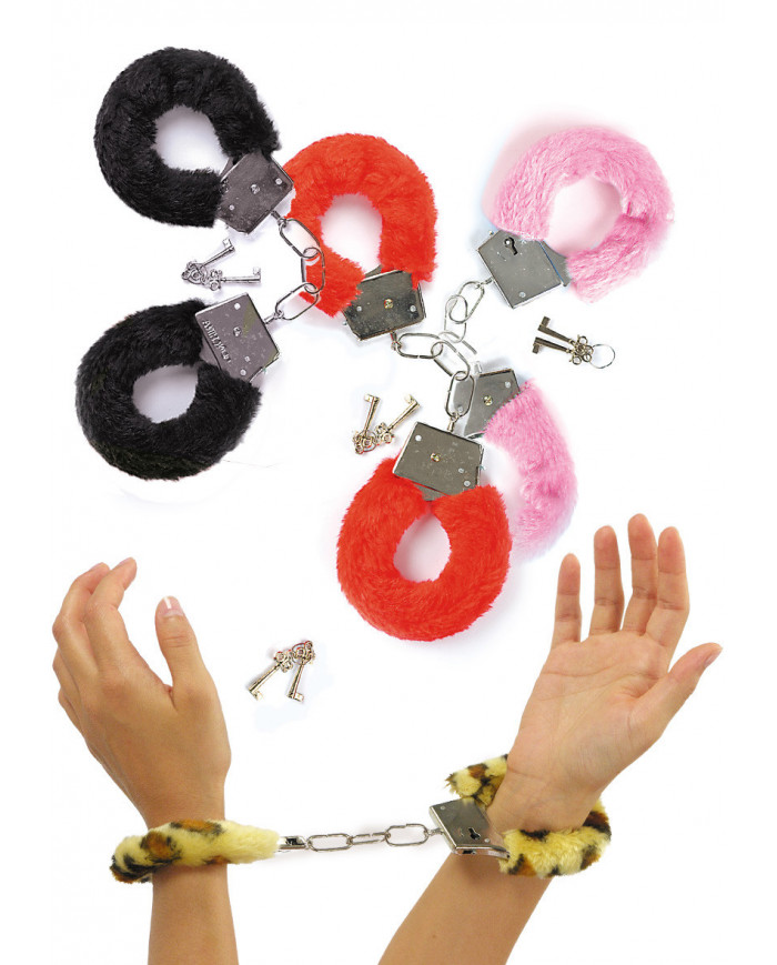 Metal Handcuffs W/Plush In Blister