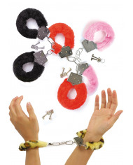 Metal Handcuffs W/Plush In Blister