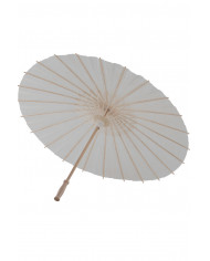 White paper umbrella in the typical Oriental style, will make