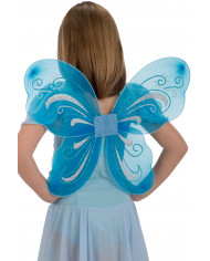 Butterfly wings in blue veil, measuring cm. 44x51. Article Butterfly wings in blue veil, measuring cm. 44x51. Article